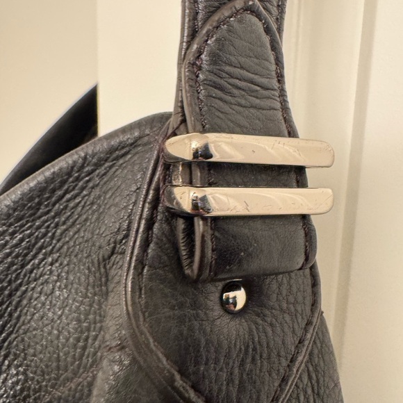 Cole Haan Black Leather Hobo Bag - Picture 4 of 6